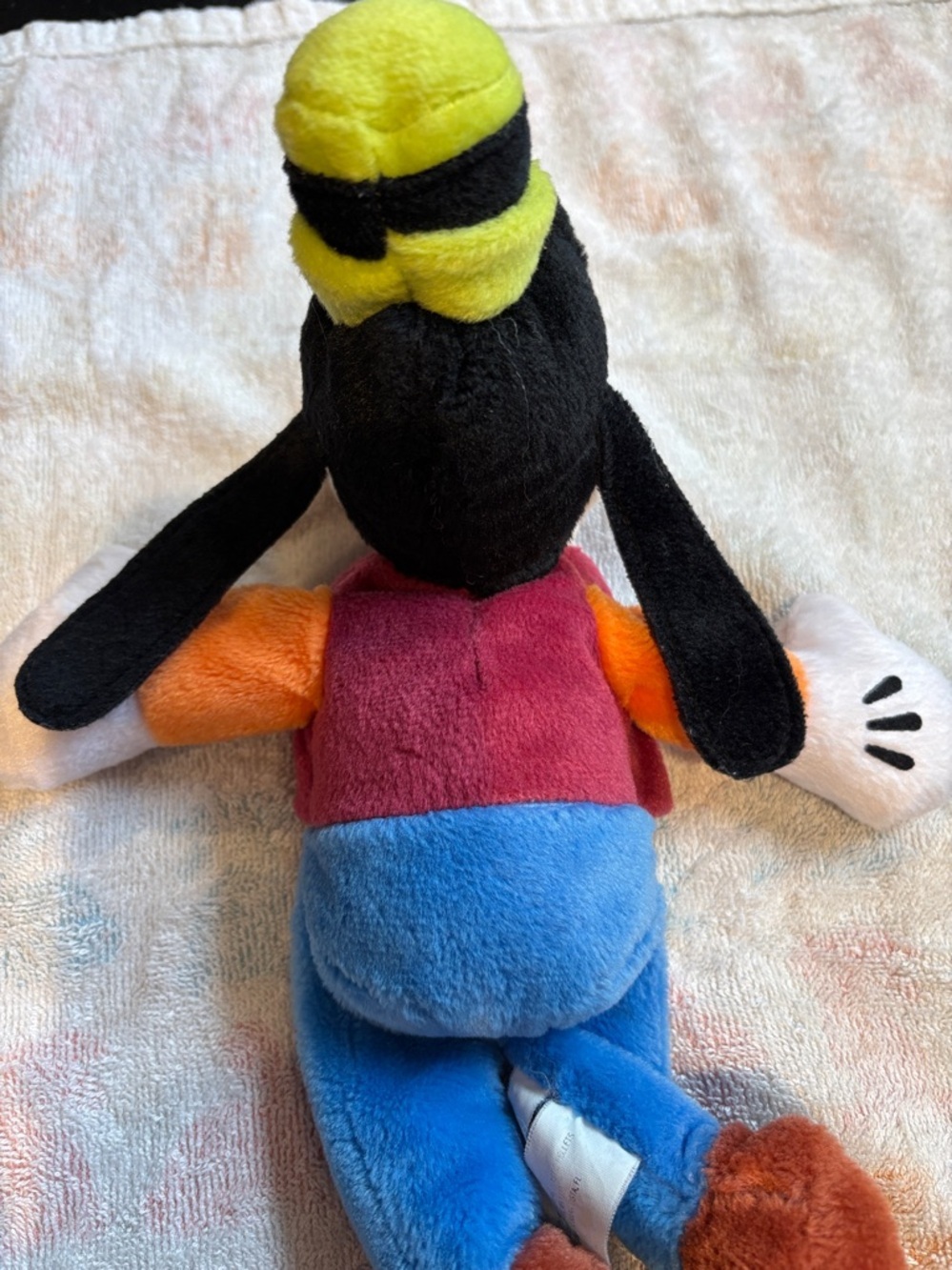 Vintage Disney Plush Goofy  Rare Yellow Hat 13 inches - Picture 7 of 9